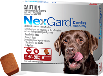 Nexgard 25.1-50Kg 3Pk