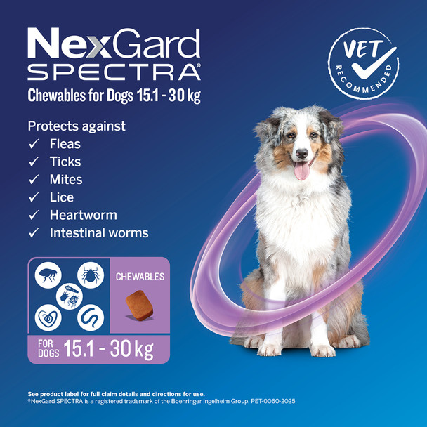 NexGard Spectra 15.1-30Kg 3Pk