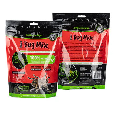 Bainbridge Dried Bug Mix 750g - Mooey's Pty Ltd