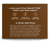 FOUR SIGMATIC THINK INSTANT COFFEE LATTE MIX (WITH LION'S MANE & CHAGA), 10- 6 G  PACKETS, ORGANIC, VEGAN, FAIRLY TRADED, ADDITIVE-FREE