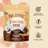Benefits of Four sigmatic FOCUS chocolate-coconut creamer package. 