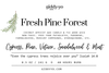 Fresh Pine Forest Artisan Coconut Apricot Wax Candle, 40 hr Burn, Toxin-Free, Free From Phthalates, Parabens, Formaldehyde, Mercury, Lead