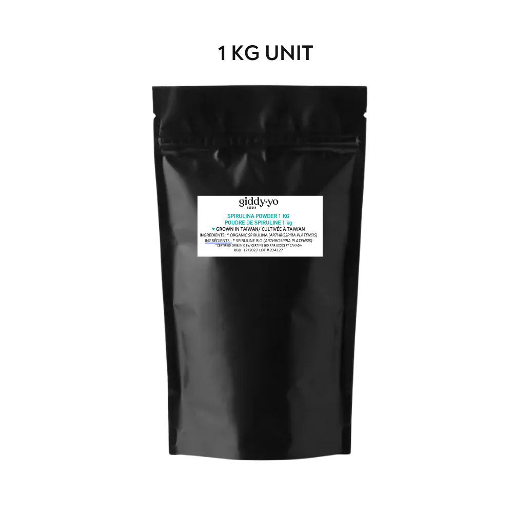 Giddy yo Organic Spirulina Powder | Lab-Verified Radiation-Free