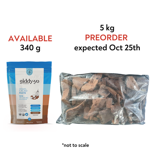 Cacao Paste (Peru),  340 g/ 12 oz, 5 kg/11 lbs, Organic, True Criollo, Fairly Traded, Vegan, Lab Tested, Ceremonial Grade, Peanut Free, Gluten Free, Allergen Free, Additive-free, Low Temperature Process