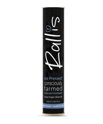 Rallis High Polyphenol Ice Pressed ® Extra Virgin Greek Olive Oil,  500 ML, Artisan, Farmed, Limited Reserve