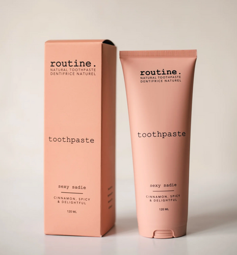 Natural Toothpaste by Routine, Cinnamon, Sexy Sadie 120ml - All Natural, Hydroxyapatite, No artificial flavors, SLS or Parabens Natural Toothpaste by Routine, Cinnamon, Sexy Sadie 120ml - All Natural, Hydroxyapatite, No artificial flavors, SLS or Parabens