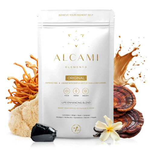 Alcami original Elixir, front view of package. Alcami original Elixir, front view of package.