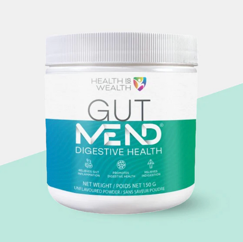 GutMEND® by Health Is Wealth, 150 g, Digestive Health, Support Gut Lining, Probiotic-Free, Organic Ingredients, Made in Canada.