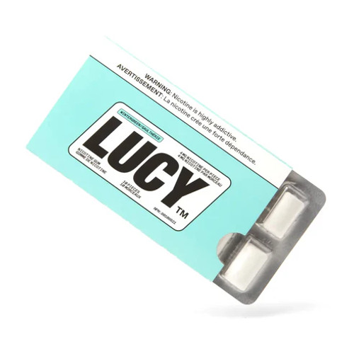 Wintregreen Lucy gum in package.  Wintregreen Lucy gum in package.