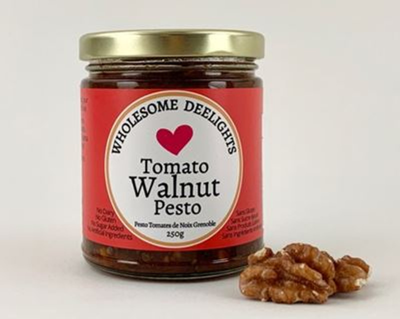 Tomato Walnut Pesto Spread by Wholesome Deelights