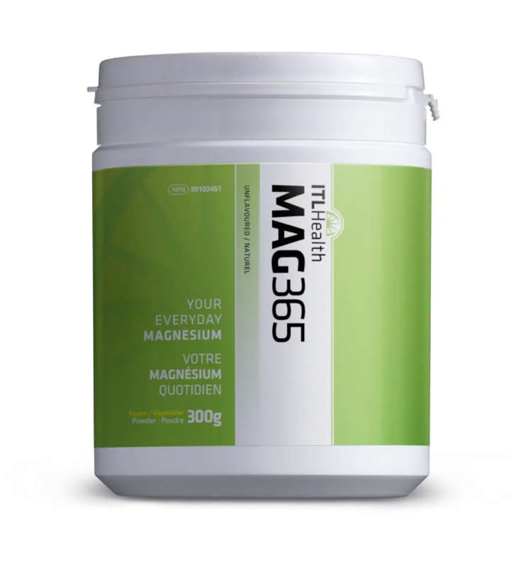 MAG365 Unflavoured Ionic Magnesium Citrate Powder by ITL Health, 300g, Vegan, No Additives, Preservatives, Added Sugar, Yeast, Soy, Gluten, Colours, or Allergens.