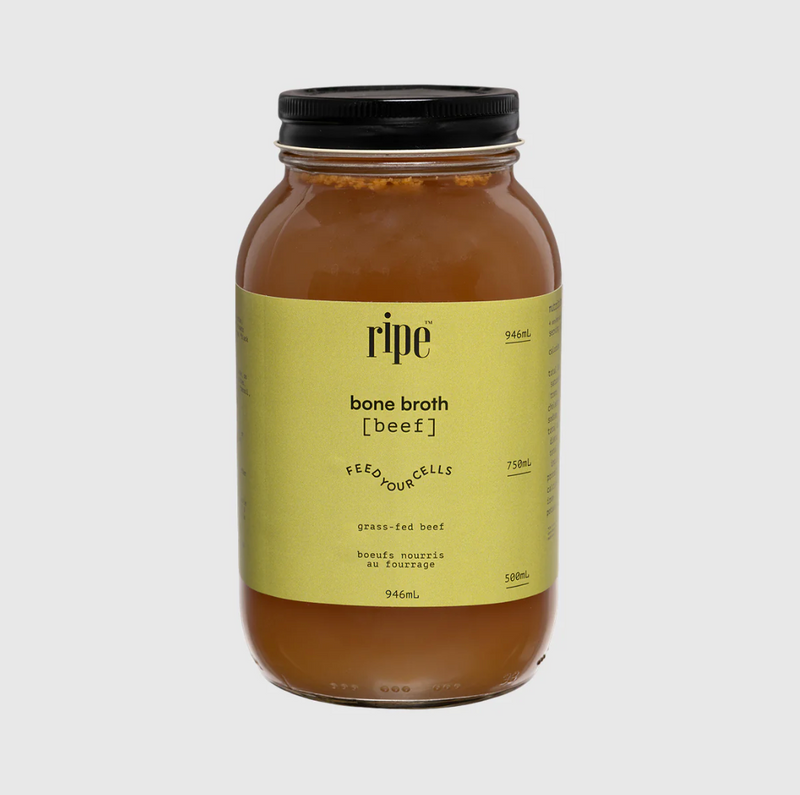 RIPE Beef Bone Broth, Grass Fed, Organic, IN STORE ONLY