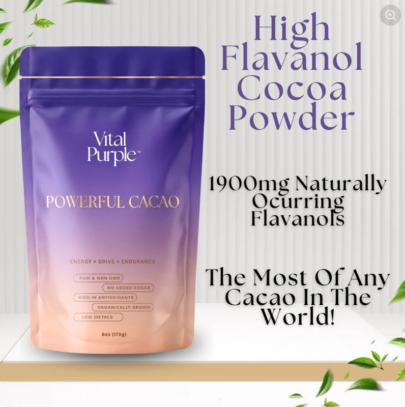 VITAL PURPLE 'POWERFUL' RAW PURPLE CACAO POWDER