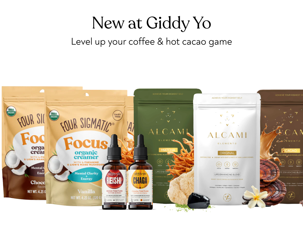New Adaptogen All-Stars Just Landed at Giddy Yo!