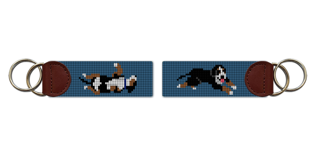 I Love My Bernese Mountain Dog Teardrop Shaped Keychain Fob 