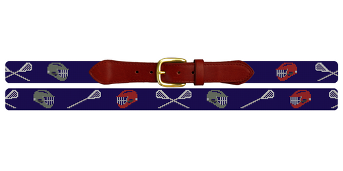 Custom Lacrosse Needlepoint Belt
