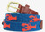 Red Lobsters Needlepoint Belt
