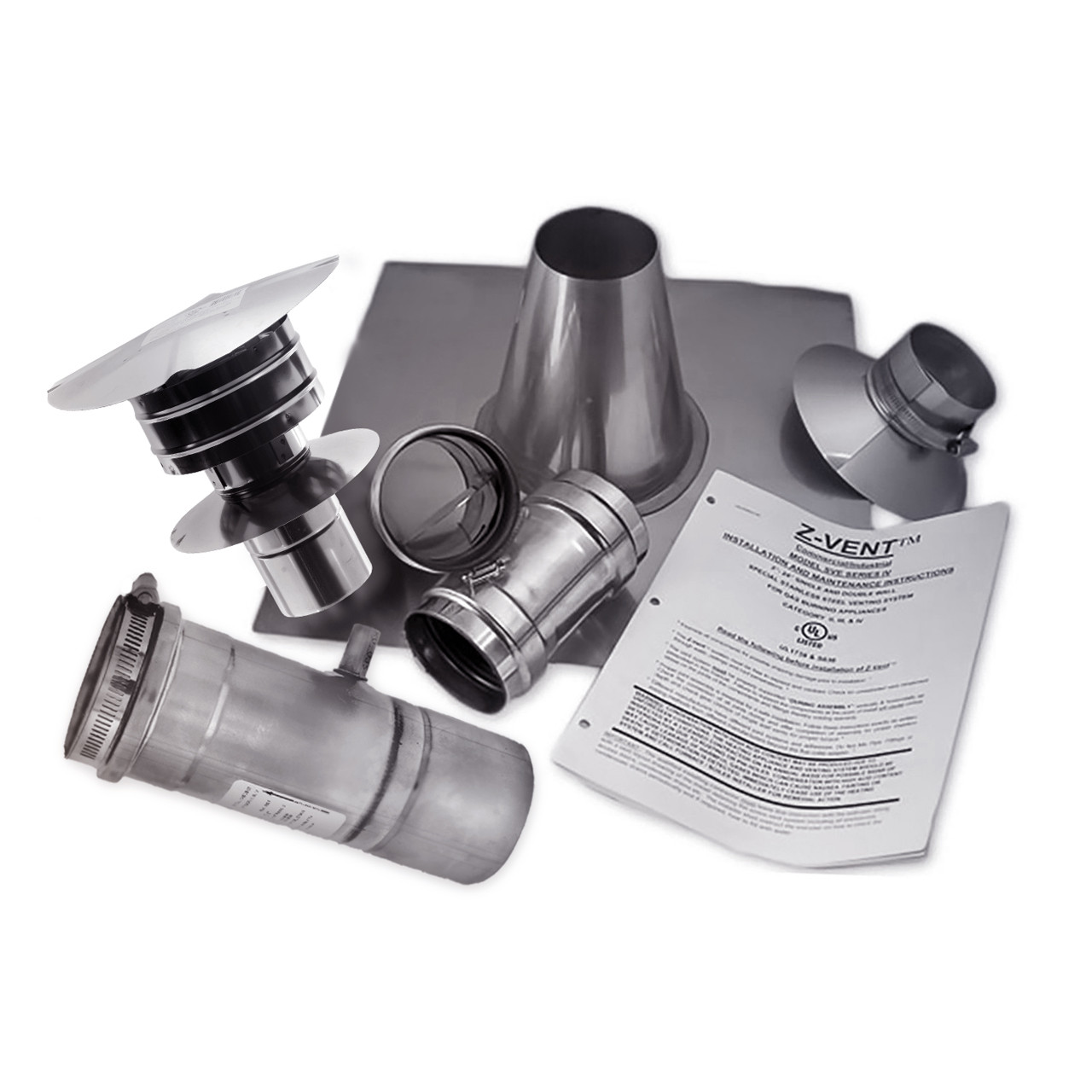 3-Inch Vertical Vent Kit | Tankless Venting | Eccotemp CA