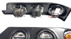 Prevost Headlight Kit, BLk housing, w/LEDs - #HL-P-6000-KIT