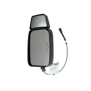 Prevost Mirror, w/Add on Convex, Remote/Remote, RIGHT Turnsignal, Round Blk Plug - #99-0718-PWR