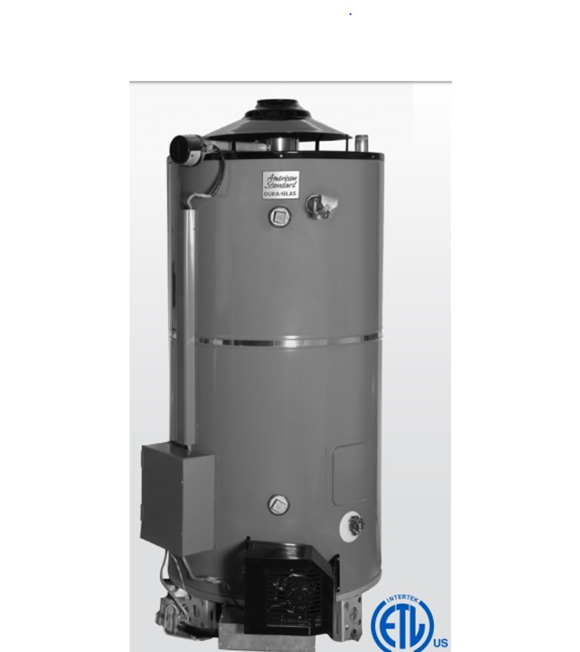  American Standard ULN 100-270 AS  Water Heater - 100 Gallon Commercial Gas 270,000 BTU - 4 Year Warranty.  ULN Models intended for CALIFORNIA and TEXAS