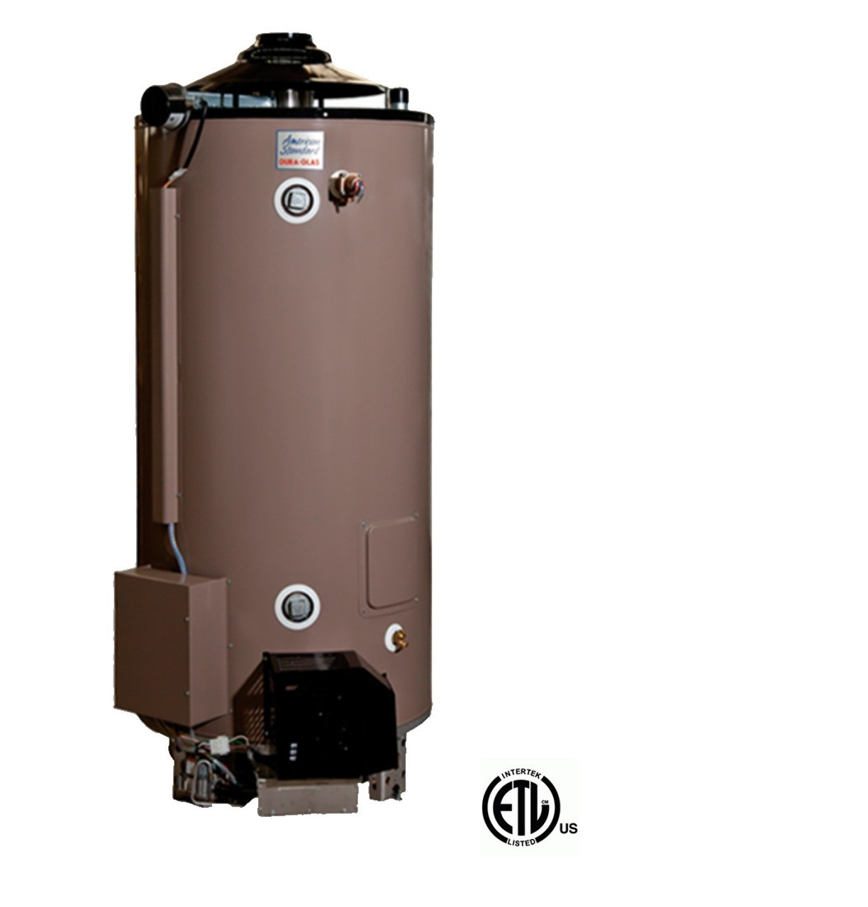 American Standard ULN 80-512 AS Water Heater - 80 Gallon Commercial Gas 512,000 BTU - 4 Year Warranty