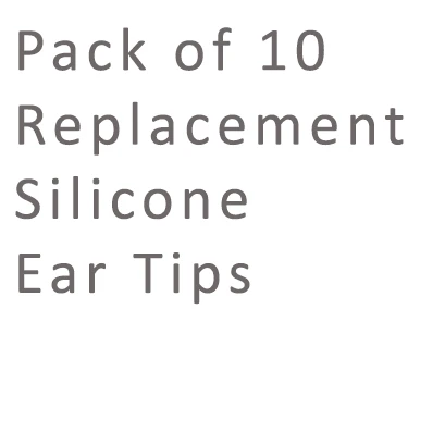 Pack of 10 Silicone Ear Tip Replacement