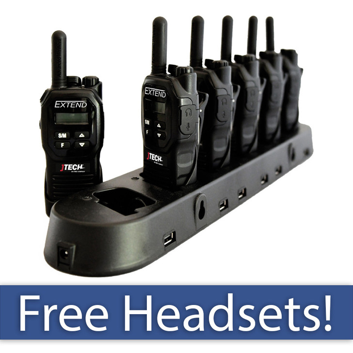 Extend Bundle of 4-6 Radios - Free Headsets