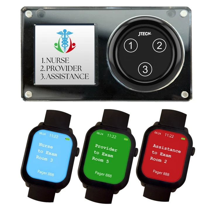 Three Button Three Watch Pager System