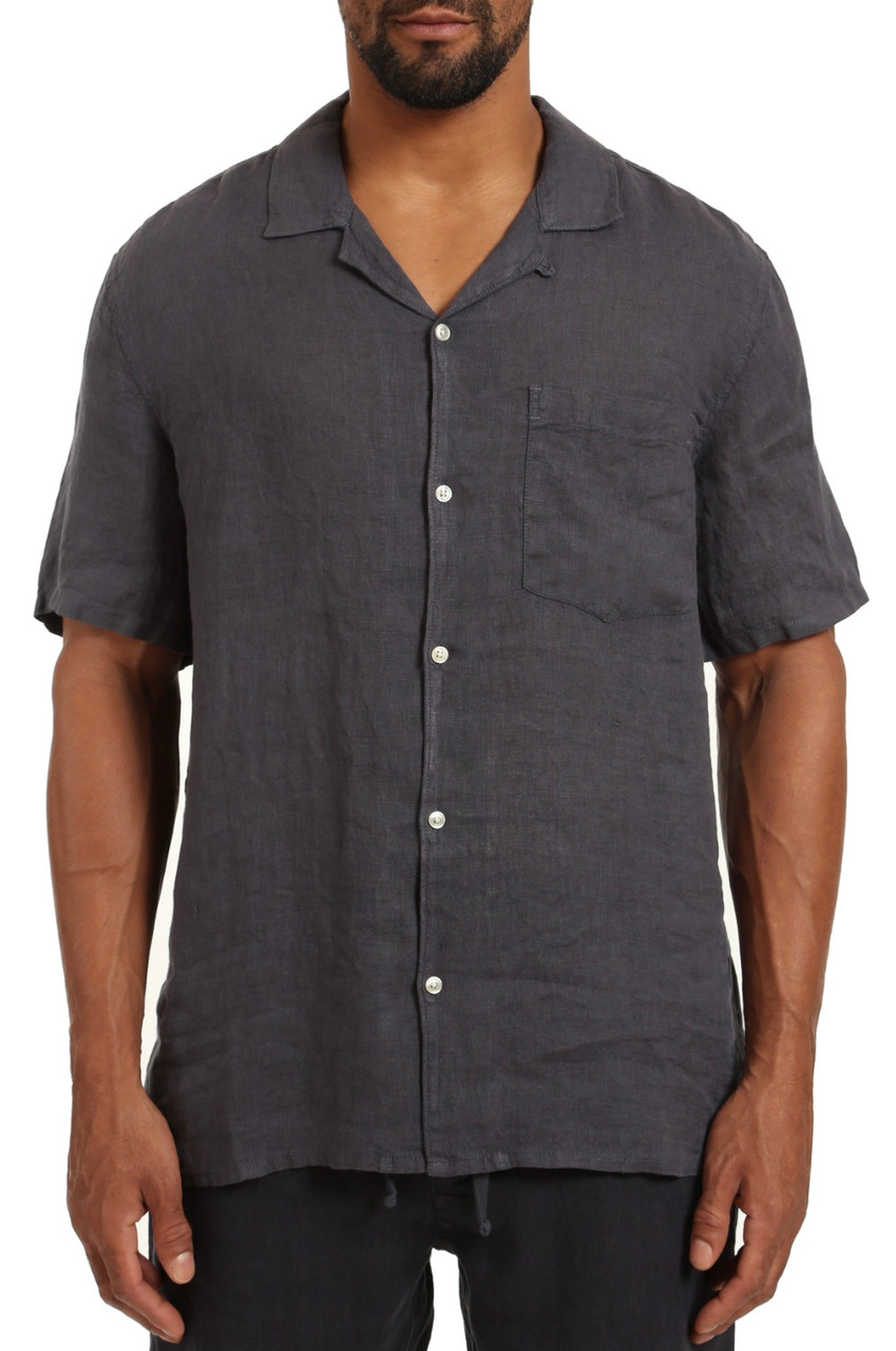 Short Sleeve Linen Shirt - Hazel Twenty/Lex Twenty Menswear