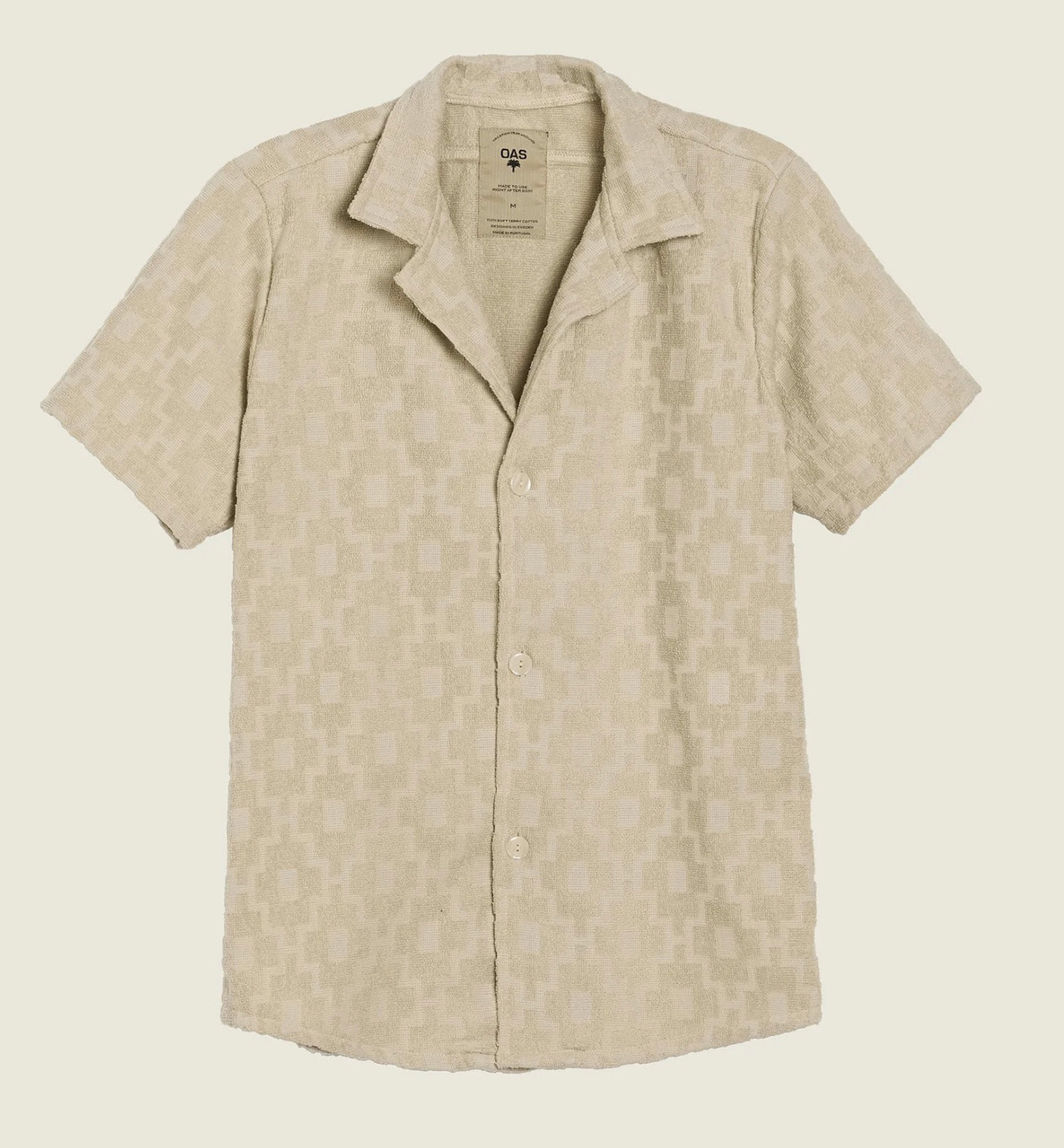 ★2022SS新作★LMC★CUBAN TERRY SHORT SLV SHIRT Terry Short-sleeved Cuban Shirt / 3823 - Offwhite