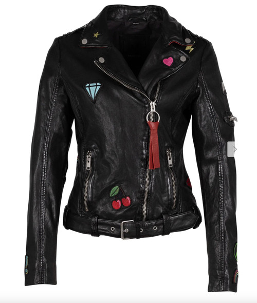 Tavi Patch Leather Jacket Tavi Patch Leather Jacket