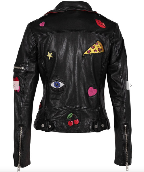 Tavi Patch Leather Jacket Tavi Patch Leather Jacket