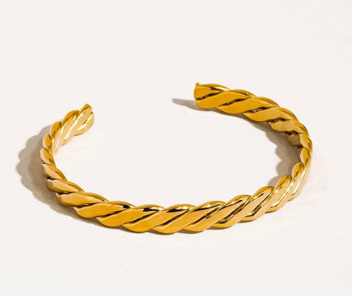 Bénir 18K Gold Braided Thin Bangle Bénir 18K Gold Braided Thin Bangle
