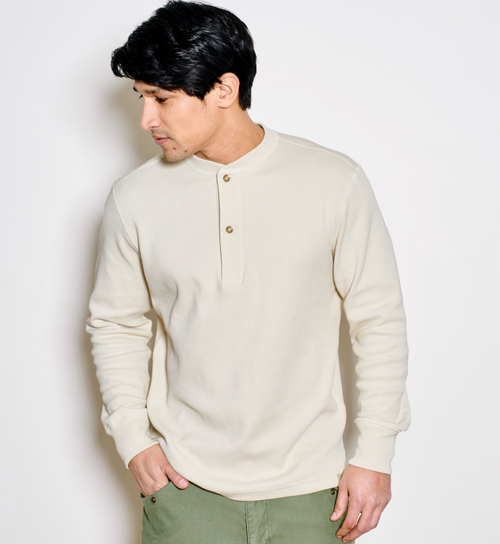 Waffle Knit Thermal Henley Waffle Knit Thermal Henley