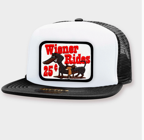 Wiener Rides Flat Bill Patch Hat Wiener Rides Flat Bill Patch Hat