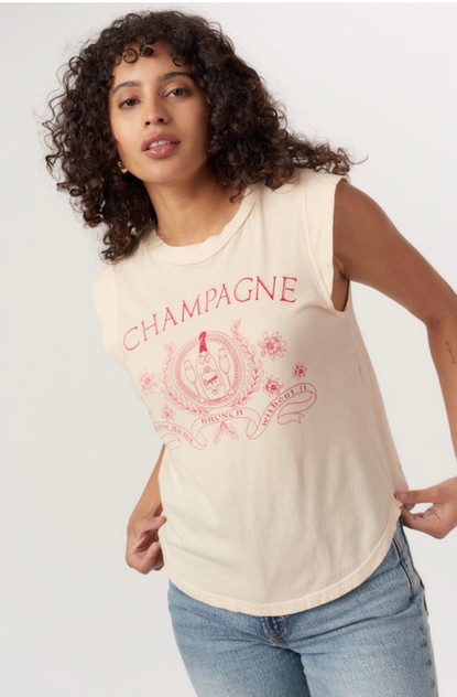 Champagne Brunch Muscle Tank