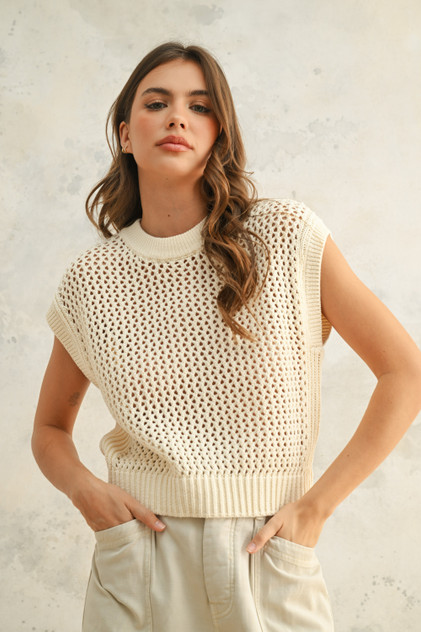 Crochet Sleeveless Sweater Crochet Sleeveless Sweater