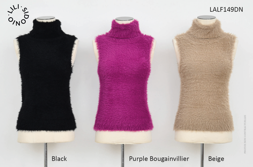 Fuzzy Sleeveless Sweater