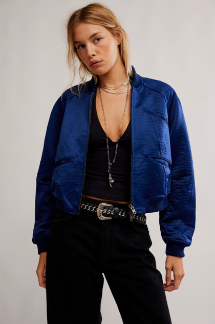 Ellie Satin Bomber