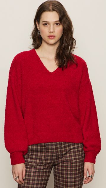 Teddy V Neck Sweater