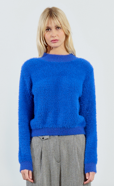 Blue Knitted Sweater