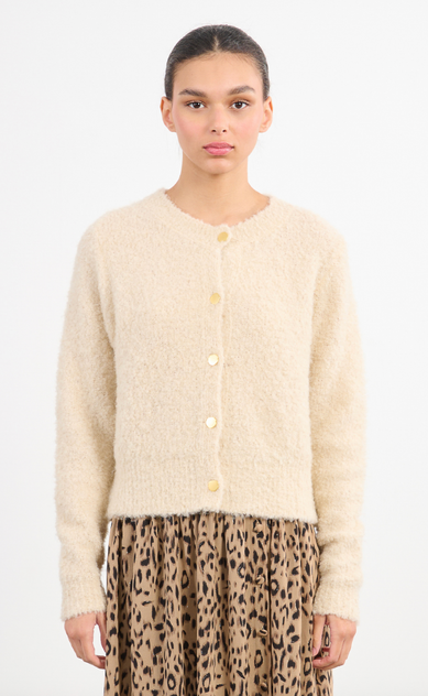 Cream Knitted Cardigan
