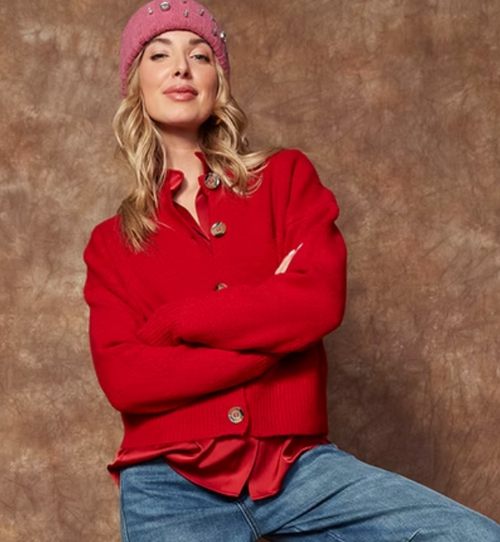 Kohana Long Sleeve Crew Neck Cardigan