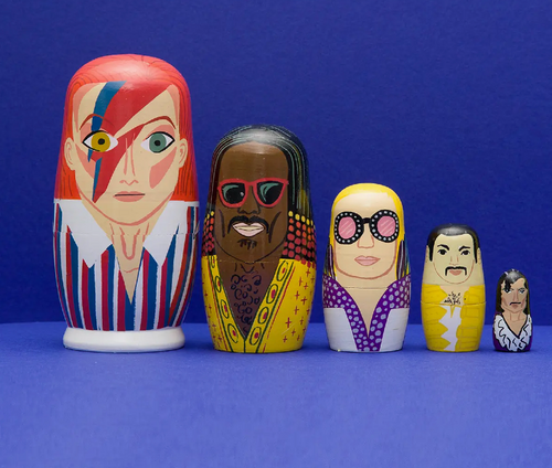 70s Men of Pop Nesting Dolls