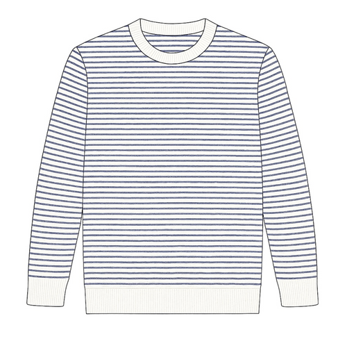 Seawell Beach Stripe Crew