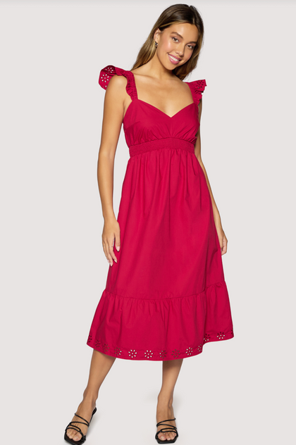 Vino Kiss Midi Dress