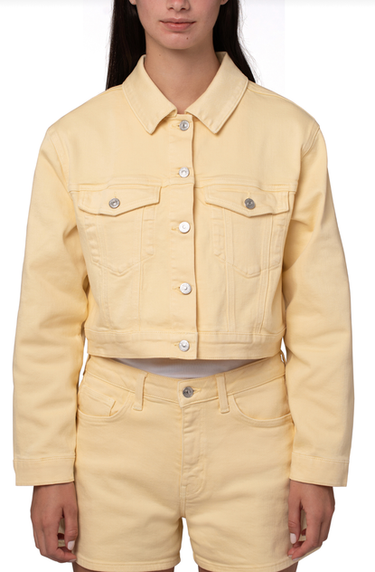 Harmony Faded Lemon Denim Jacket