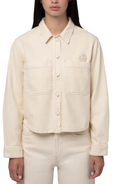 Paola Cream Denim Jacket