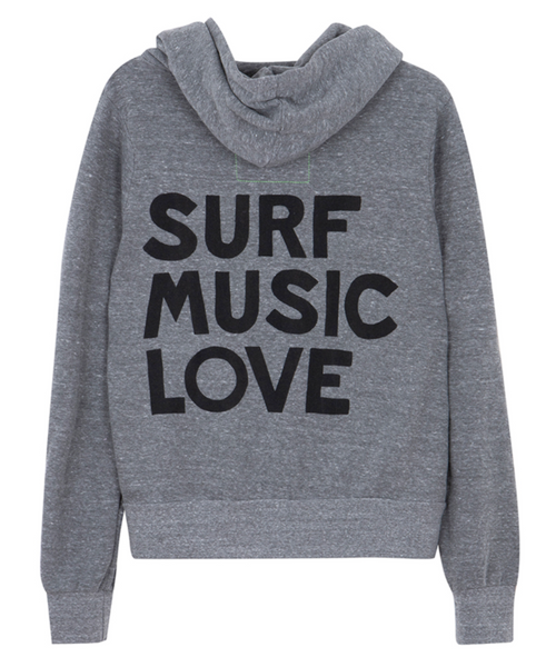 Surf Music Love Zip Hoodie